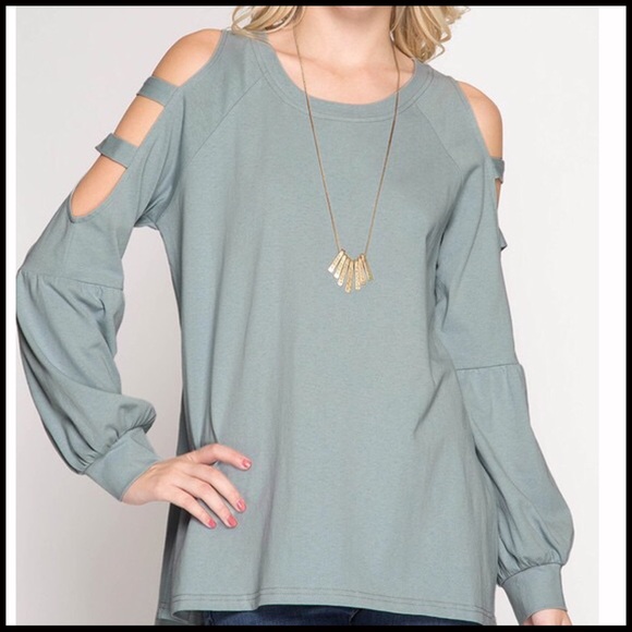 Ladder Sleeve Top - Picture 2 of 3